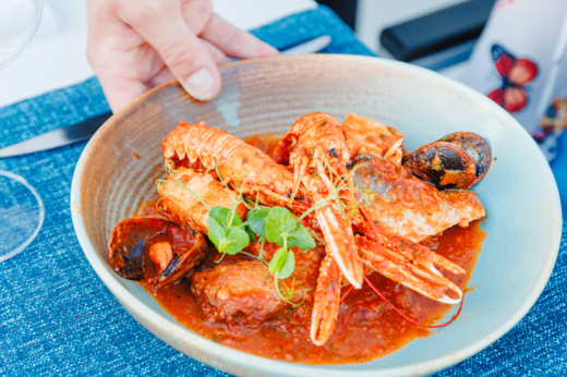 Seafood in Seafront restaurant Stacija Croatia